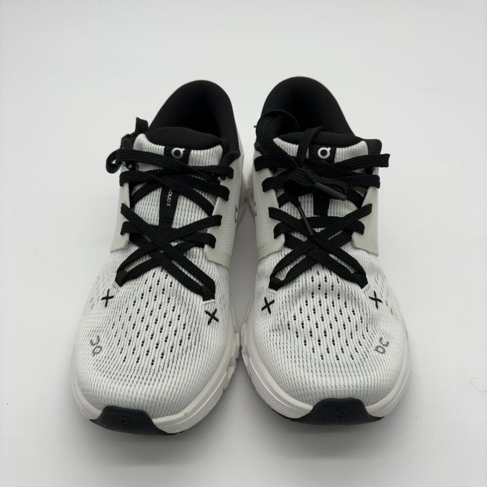 On Running Cloud X White and Black Womens Running Shoes - Picture 3 of 7